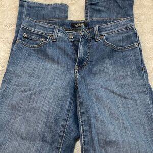 Ralph Lauren Black Label Women's Straight-Leg Jeans in Mid Blue Wash